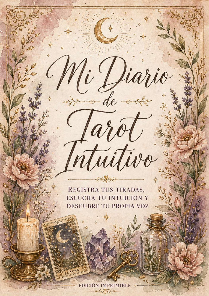 Portada de Mi Diario de Tarot Intuitivo, el regalo digital del lanzamiento